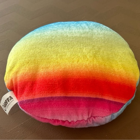 Goffa Emoji Pillow laughing Rainbow Soft Plush 9" - Picture 2 of 2